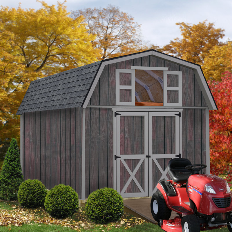 Best Barns Woodville 10 ft. W Solid Wood Storage Shed Wayfair